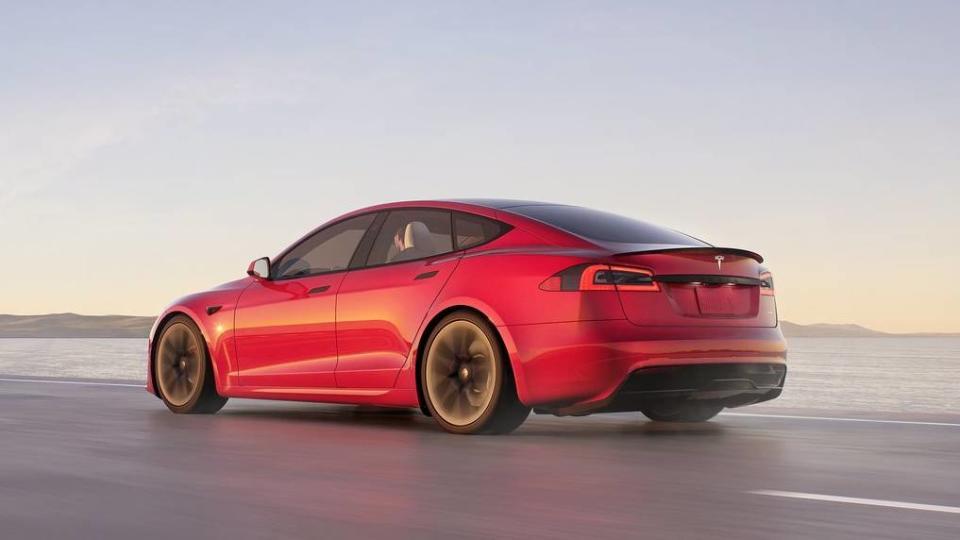Tesla Model S Plaid三馬達可輸出1,020匹馬力。(圖片來源/ 特斯拉)