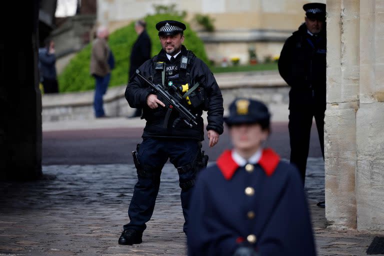 Fuerte operativo de seguridad en el Castillo de Windsor