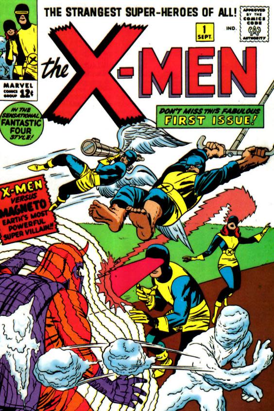 The first issue of the original ‘The X-Men’ comic book in 1963 (Marvel)