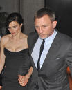 <b>Bond's Night Out With His Wife</b><br><br>In a rare public appearance together, Rachel Weisz and Daniel Craig attend the New York City premiere of "The Bourne Legacy" on Monday, July 30.<br><br>Looking just as spectacular as any Bond girl, Weisz wore a black strapless Dior dress and a Bulgari bracelet. In doing press for her film, Weisz has become chattier about her relationship with hubby Craig, who she was spotted holding hands with after Monday's movie screening. She recently revealed to Jay Leno on "The Tonight Show" that Craig bought her a 1978 Jaguar convertible.<br><br>The sexy star couple has now been married a little longer than a year. The two wed in an ultra private ceremony in New York with only four guests -- including Craig's daughter and Weisz's son, both children from previous marriages.