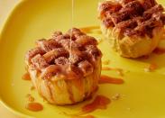 <p>Individual <a href="https://www.delish.com/cooking/recipe-ideas/recipes/a55693/best-homemade-apple-pie-recipe-from-scratch/" rel="nofollow noopener" target="_blank" data-ylk="slk:apple pies;elm:context_link;itc:0;sec:content-canvas" class="link ">apple pies</a> complete with a lattice crust? Sign us up! This healthier interpretation of the fall fave is fantastic alongside a scoop of <a href="https://www.delish.com/cooking/recipe-ideas/a20730581/homemade-ice-cream-recipe/" rel="nofollow noopener" target="_blank" data-ylk="slk:vanilla ice cream;elm:context_link;itc:0;sec:content-canvas" class="link ">vanilla ice cream</a>.</p><p>Get the <strong><a href="https://www.delish.com/cooking/recipe-ideas/a39854745/air-fryer-apple-pie-baked-apples-recipe/" rel="nofollow noopener" target="_blank" data-ylk="slk:Air Fryer Apple Pie Baked Apples recipe;elm:context_link;itc:0;sec:content-canvas" class="link ">Air Fryer Apple Pie Baked Apples recipe</a></strong>.</p>