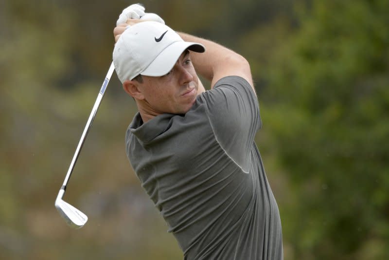 Rory McIlroy is third in the FedEx Cup standings. File Photo by Mike Goulding/UPI