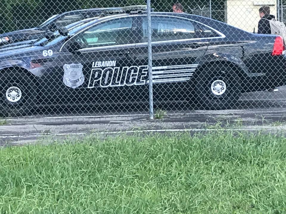 A Lebanon police car.