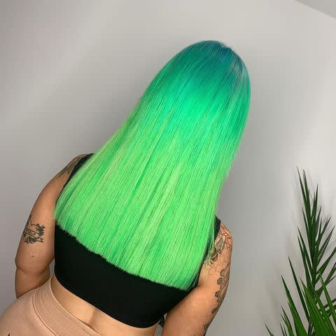 Screenshot These Green Hair Color Ideas If You're Trying to Serve