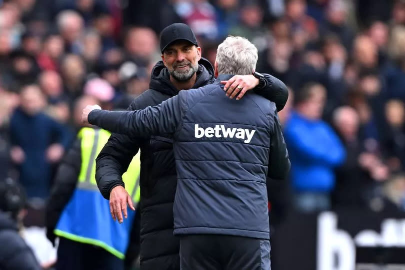 Jürgen Klopp has faced David Moyes for the final time, with Liverpool drawing 2-2 with West Ham.