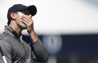 Golf-British Open - Northern Ireland's Rory McIlroy reacts to a missed birdie putt on the 12th green during the first round - Royal Troon, Scotland, Britain - 14/07/2016. REUTERS/Paul Childs