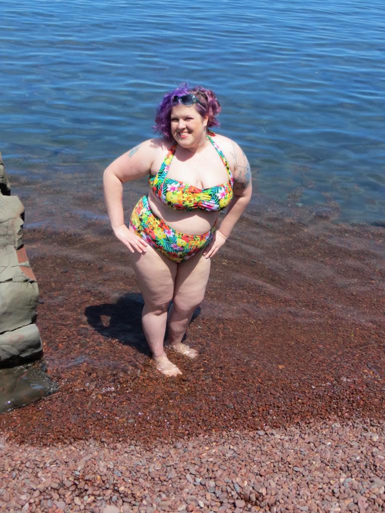 Jenny Trout in her bikini