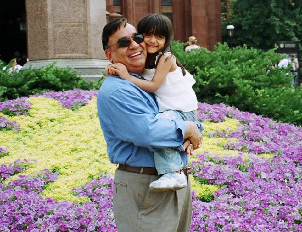 Bhatnagar and her father, who she calls her 