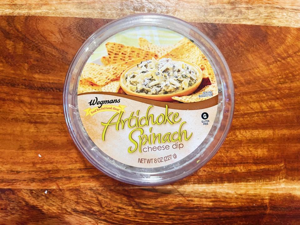 wegmans artichoke spinach dip