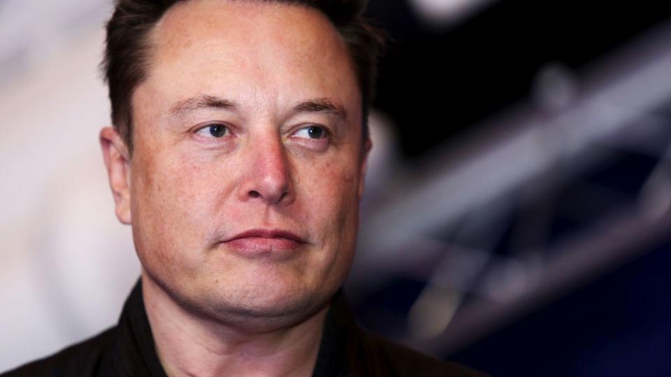 Tesla CEO Elon Musk, close up.