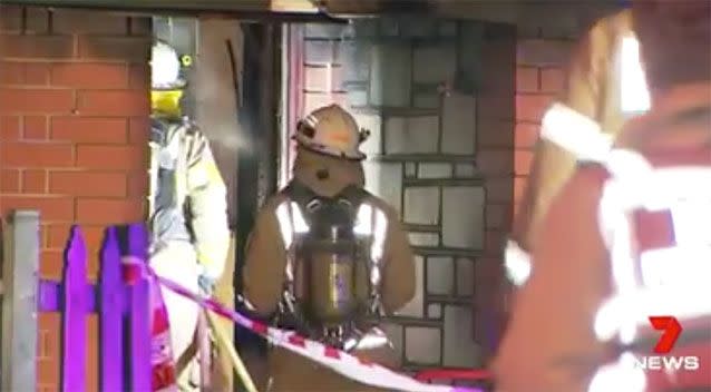 A severed kangaroo head was found at the house before it was burned down. Source: 7 News