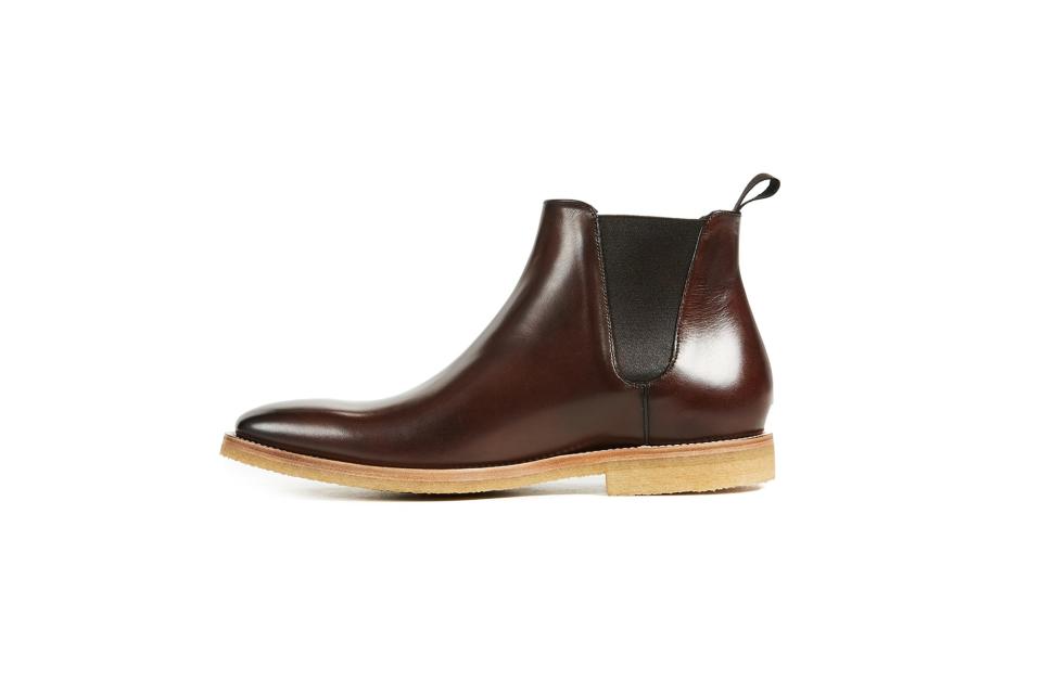 To Boot New York “Atlas” leather chelsea boots with crepe sole (was $450, 30% off)