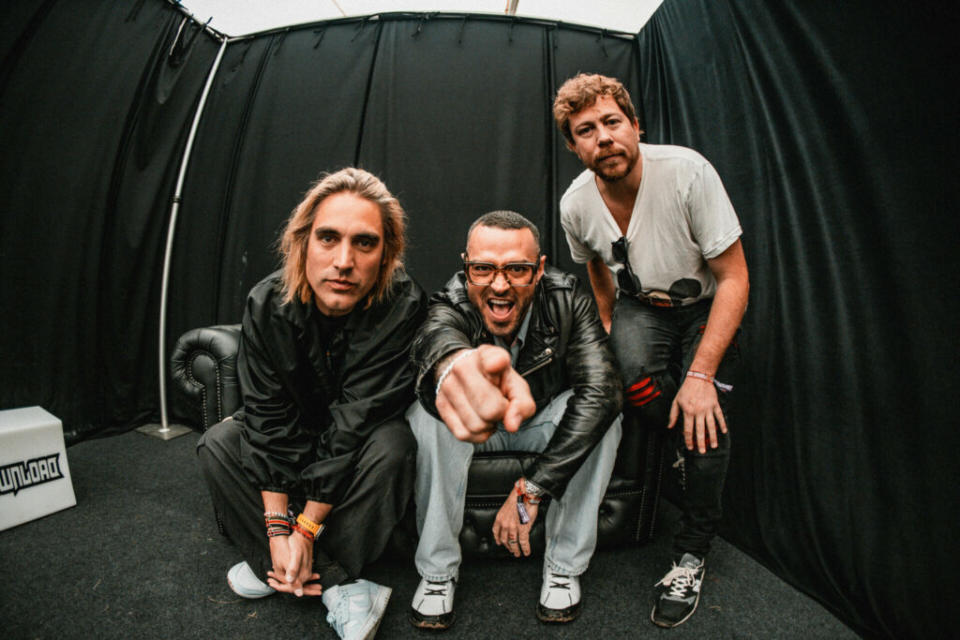 Busted strike a pose (Picture: Stuart Garneys for Rolling Stone UK)