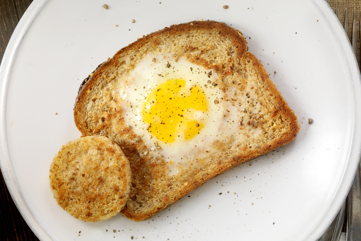 Egg inside toast