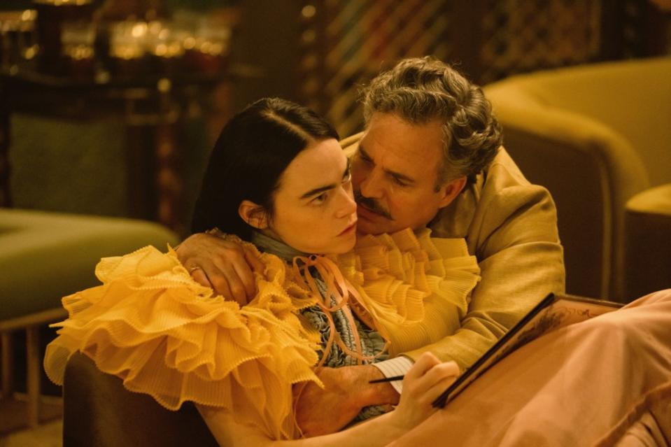 The film also features Mark Ruffalo, Willem Dafoe, Olivia Colman, Margret Qualley and Ramy Youssef. Searchlight Pictures/Courtesy Everett Collection