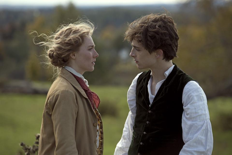 LITTLE WOMEN Saoirse Ronan and Timothée Chalamet