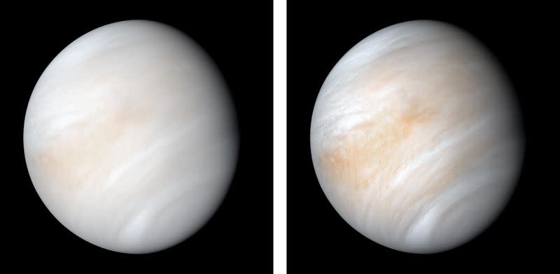 The planet Venus is seen in this photograph taken by NASA's Mariner 10 spacecraft