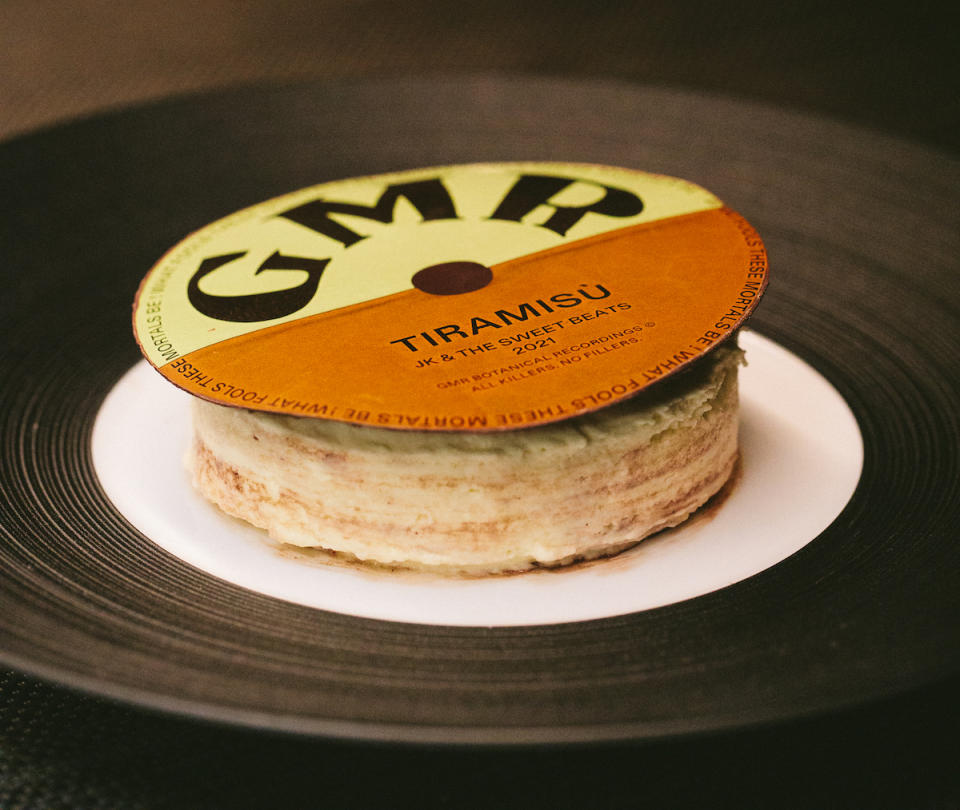 The signature dessert at Grandmother Records is inspired by a vintage LP