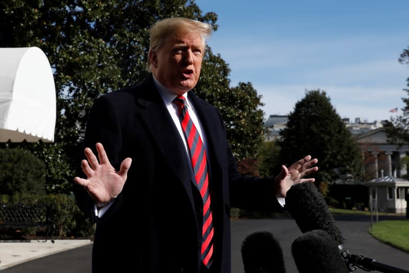 President Donald Trump departs the White House en route Alabama