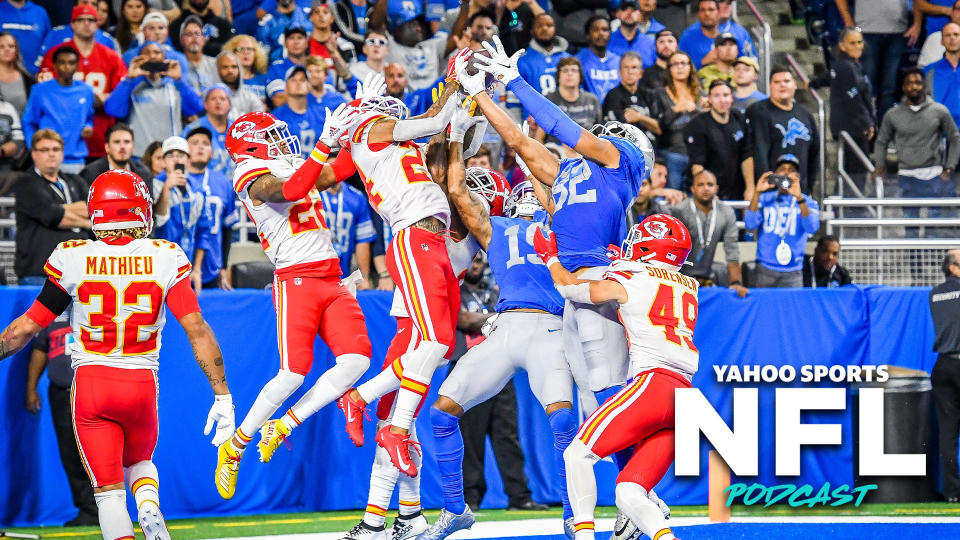 Terez Paylor and Charles Robinson discuss a pair of respectable losses from the Lions and Bills on the latest episode of the Yahoo Sports NFL Podcast (Photo by Steven King/Icon Sportswire via Getty Images)