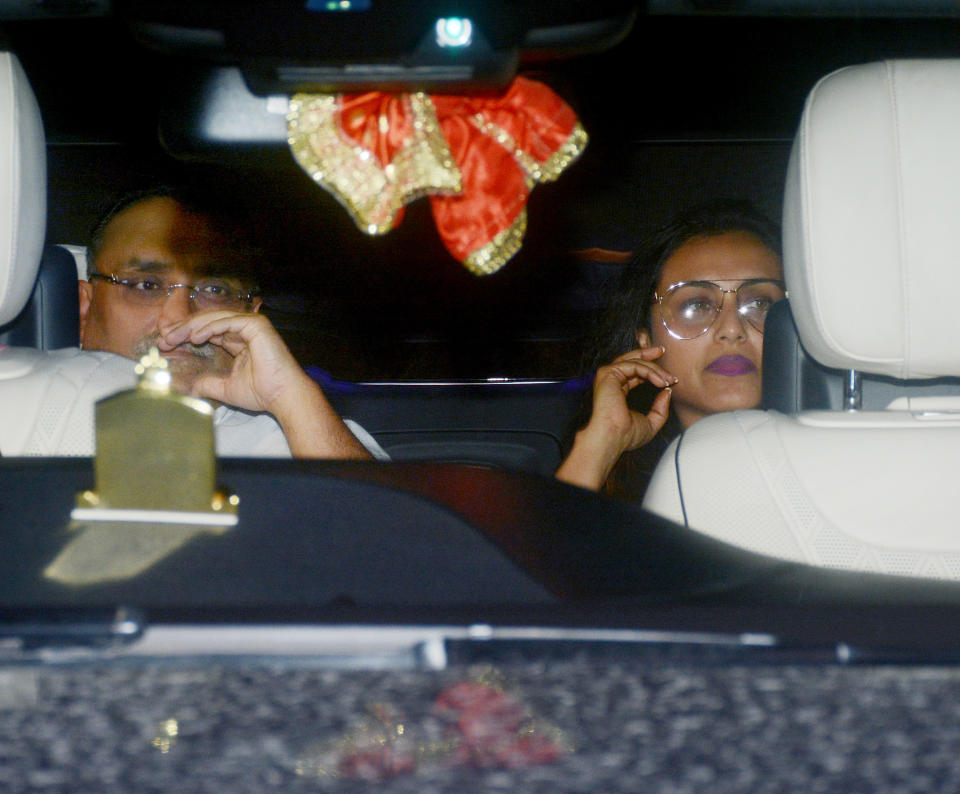 Aditya Chopra and Rani Mukerji were spotted together.