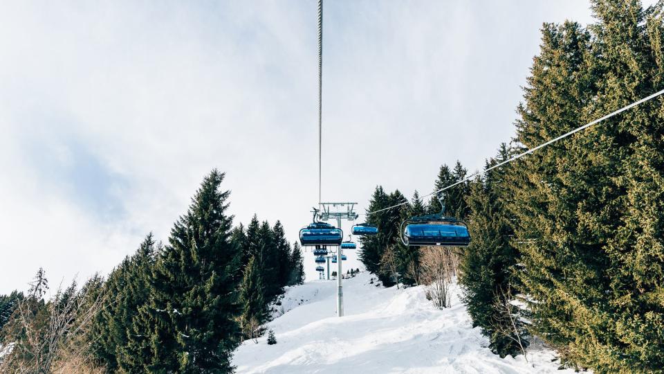 Ski lift in Meribel, Three Valleys