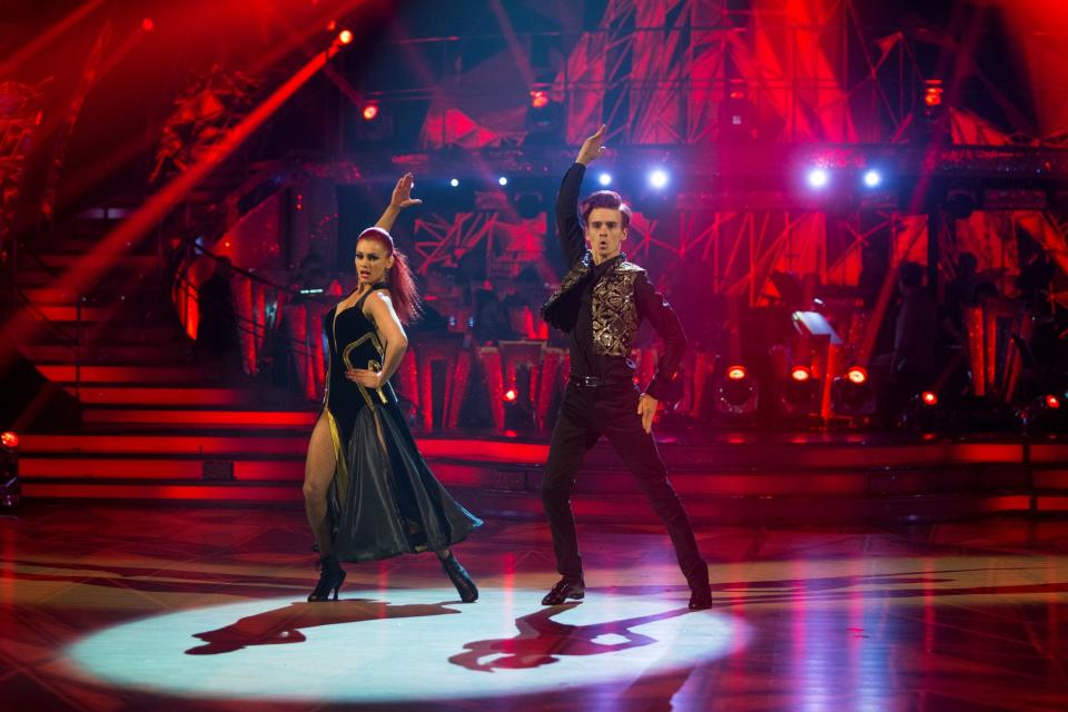 Finalists: The couple's chemistry and skills won over viewers (Guy Levy/BBC/PA Wire)