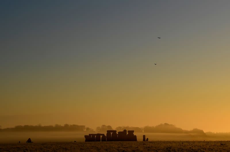 FILE PHOTO: Stonehenge ancient stone circle is seen at dawn, near Amesbury, Wiltshire, Britain