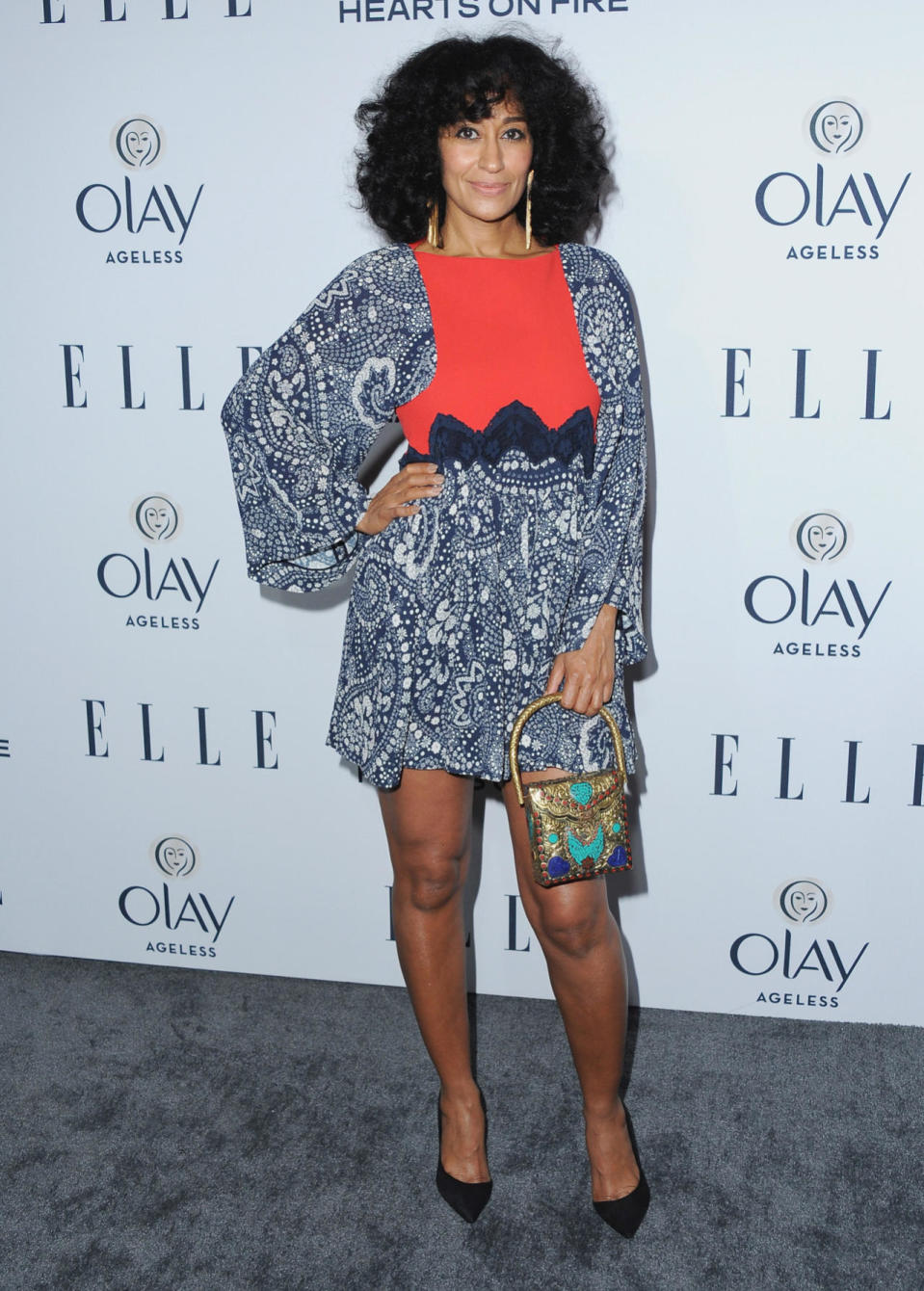 Tracee Ellis Ross in Chloé at the ELLE Women in Television dinner.