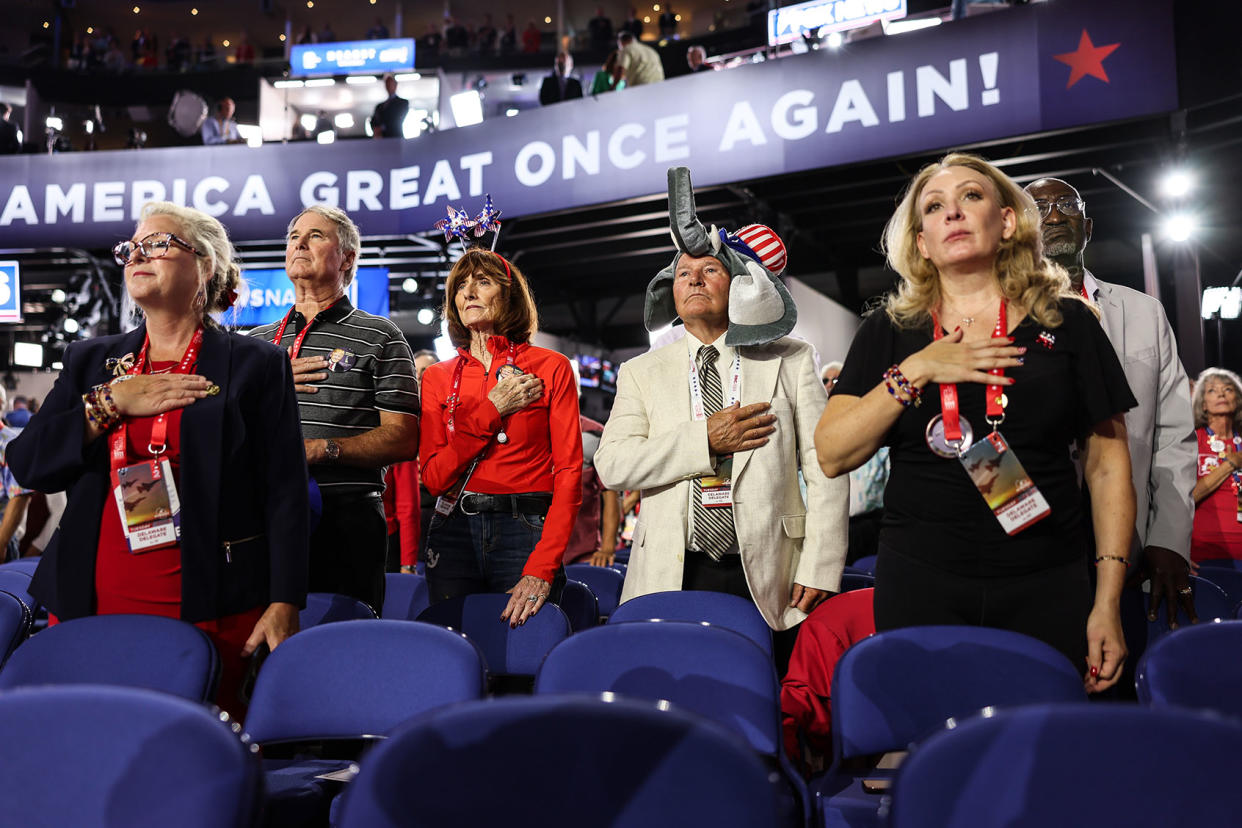 Republican Delegates at RNC Robert Gauthier/Los Angeles Times via Getty Images