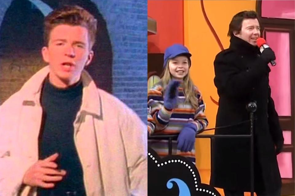 Rick Astley in the1987 video for 