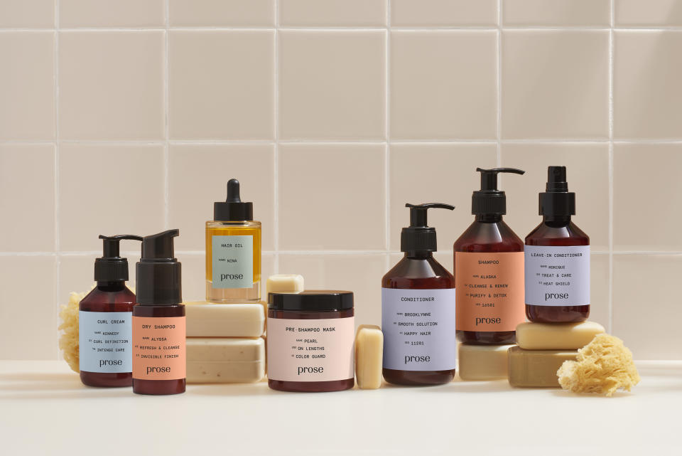 Products from Prose, which is launching in Canada. - Credit: courtesy