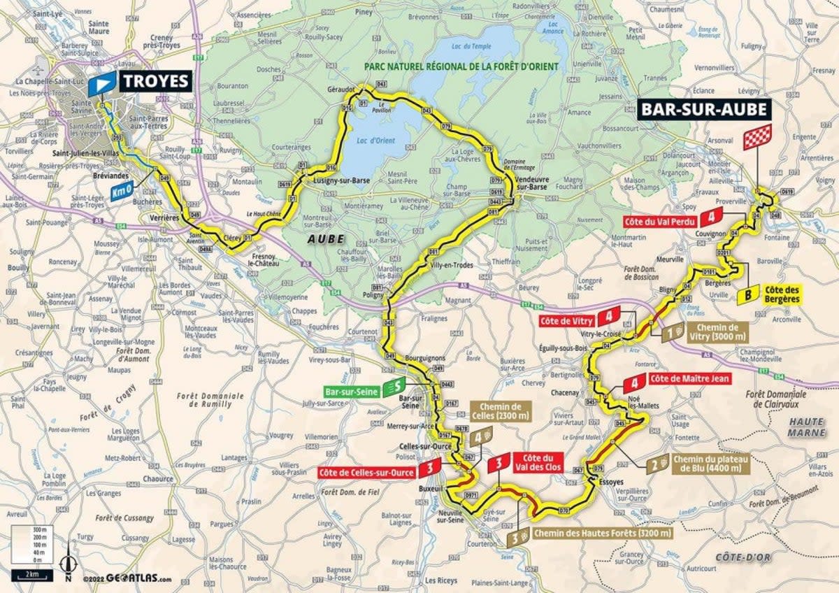 Stage four map (letour)