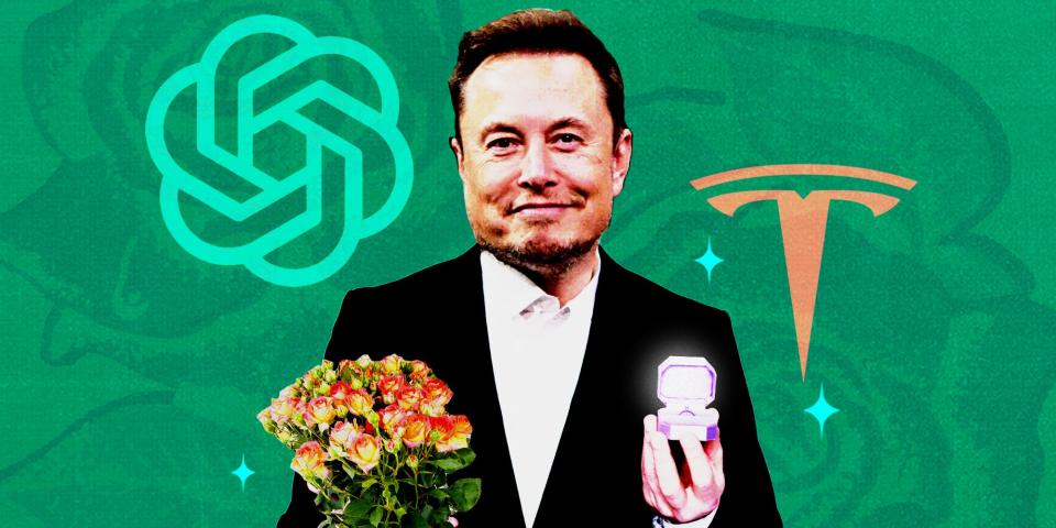 Elon proposing to the two companies.