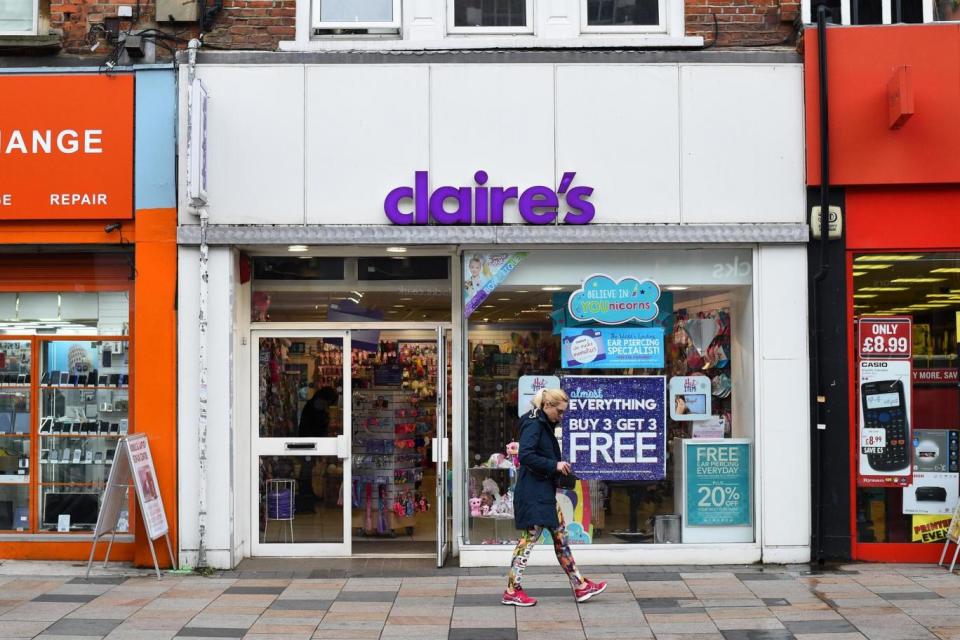 A Claire's store in London (PA Wire/PA Images)