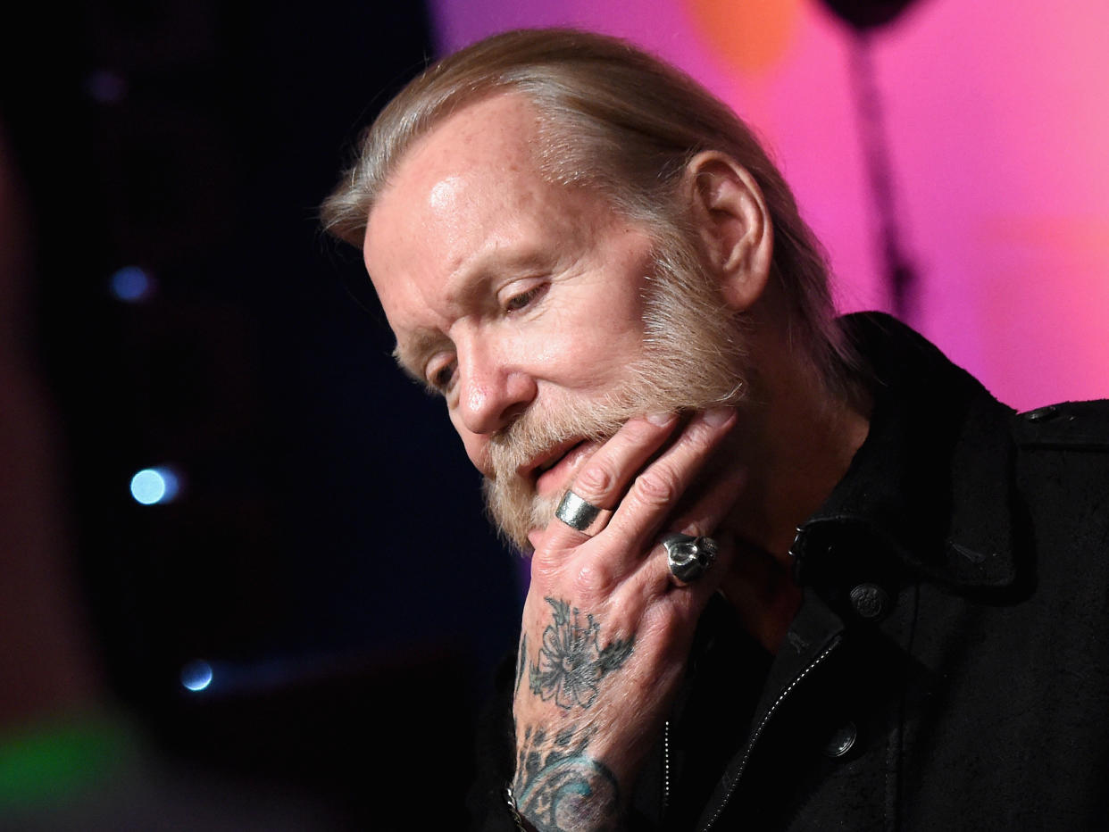 Gregg Allman speaks to the press on Dec. 11, 2015, in Nashville. (Photo: Rick Diamond via Getty Images)