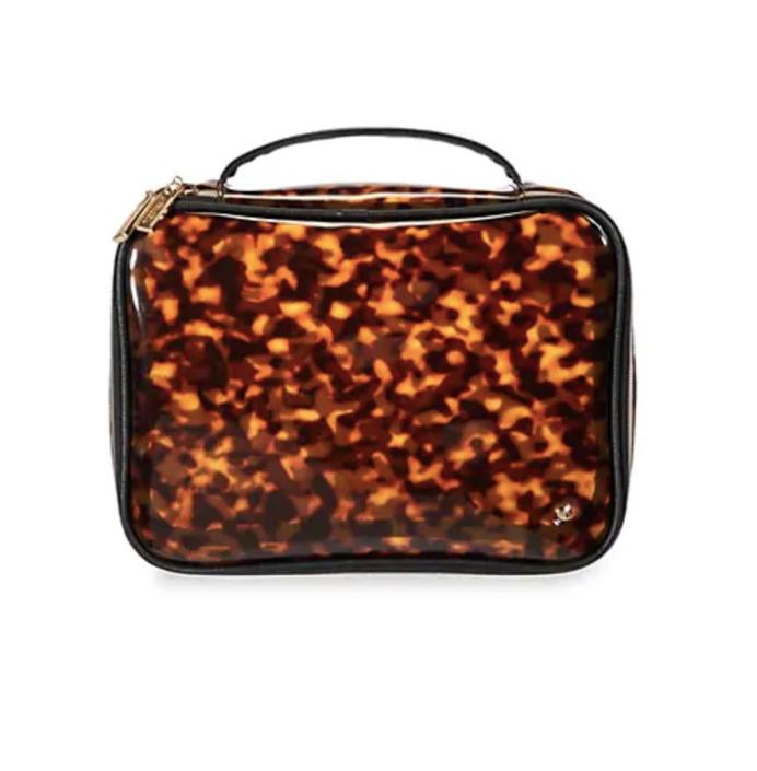 stephanie johnson clearly tortoise makeup bag