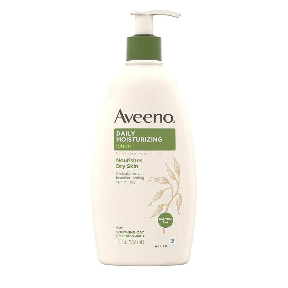 Aveeno Daily Moisturizing Body Lotion; best skincare on Amazon under $15