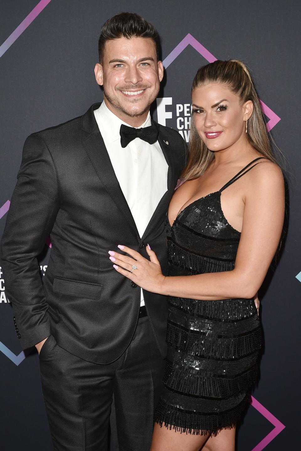 <em>Vanderpump Rules</em> stars Jax Taylor and Brittany Cartwright tied the knot on June 29 at the Kentucky Castle in Versailles, Kentucky. The couple celebrated their upcoming wedding with a rehearsal dinner that included guests Lisa Vanderpump, Stassi Schroeder, Lala Kent, and other Bravo stars.