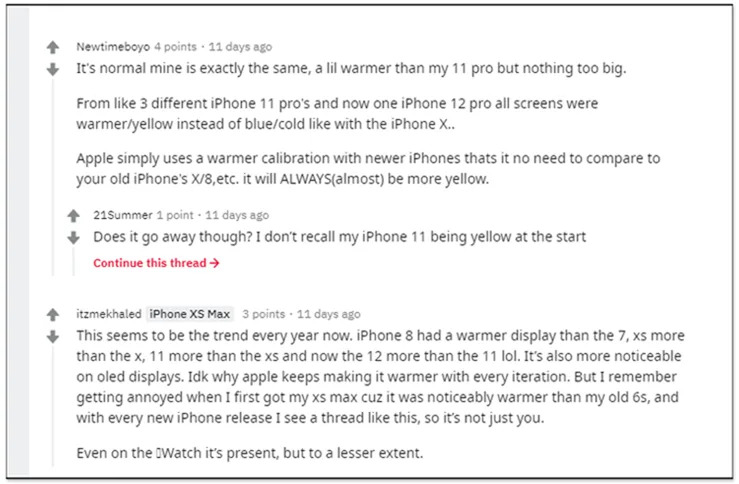 國外多位用戶反應 iPhone 12、iPhone 12 Pro 螢幕偏黃