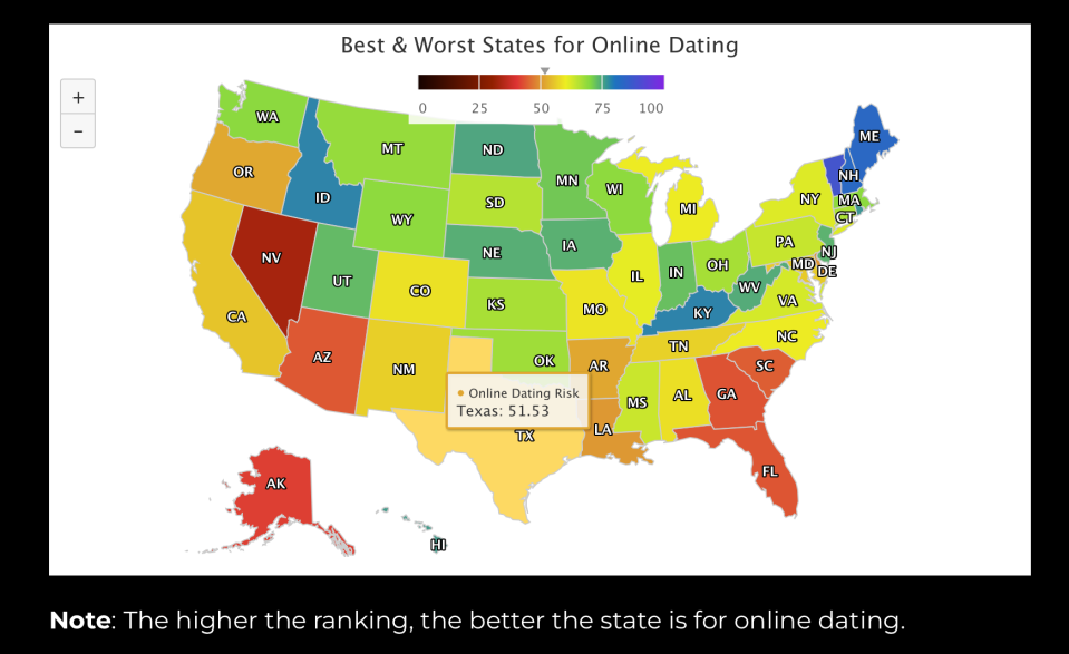 The Most Dangerous & Safest States for Online Dating in the US