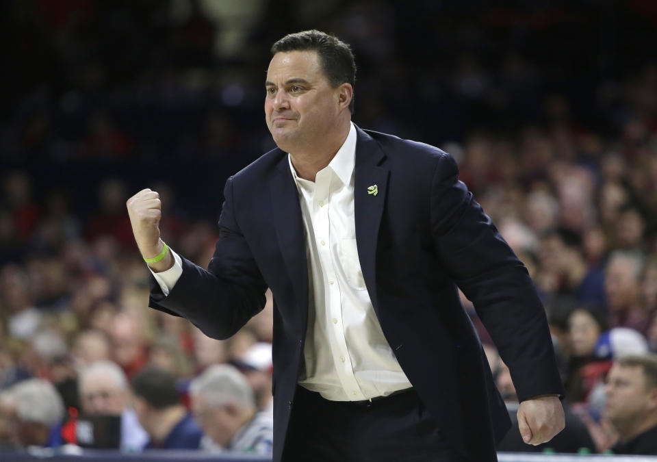 Sean Miller rebuked an ESPN report that he’d allegedly offered payment for Deandre Ayton to attend Arizona. (AP)