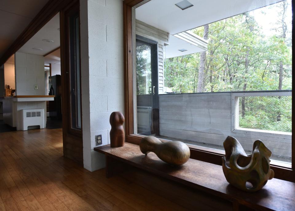 View from the living room looking towards the kitchen at the Kugel/Gips house.