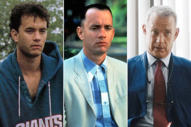 <p>Sony Pictures Entertainment / Paramount Pictures / 20th Century Fox Film Corp. / Courtesy Everett Collection</p> From L: Tom Hanks in <em>Big</em> (1988), <em>Forrest Gump</em> (1994) and <em>A Man Called Otto</em> (2022)