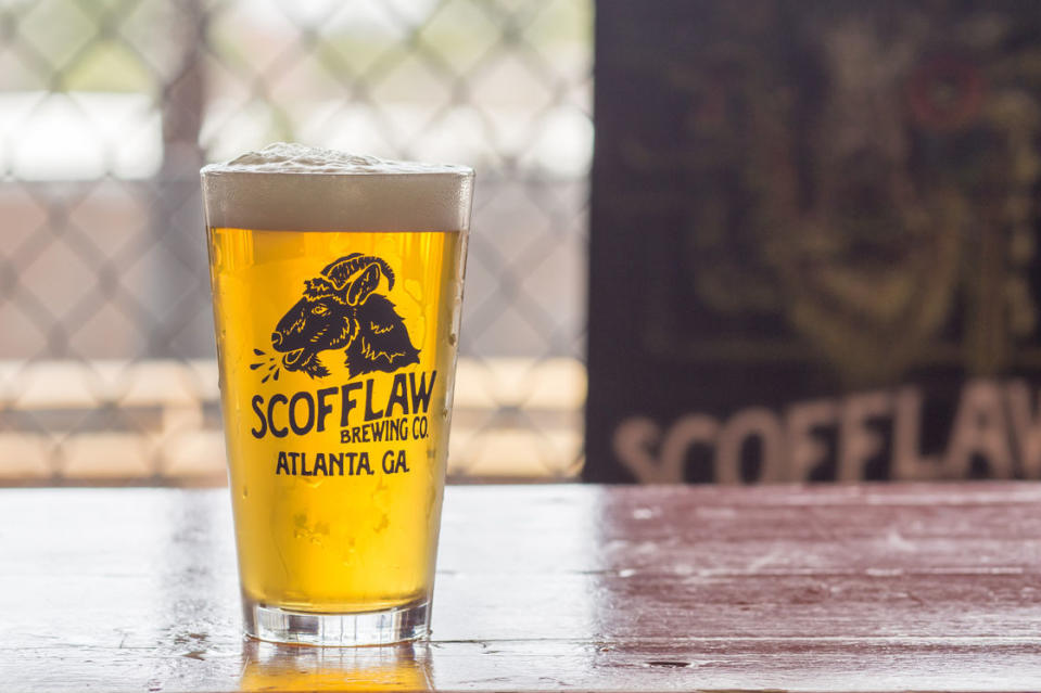 Scofflaw’s tagline for its U.K. launch is: “There’s a little dissent in everything we do.” (Photo: Scofflaw Brewing Co.)