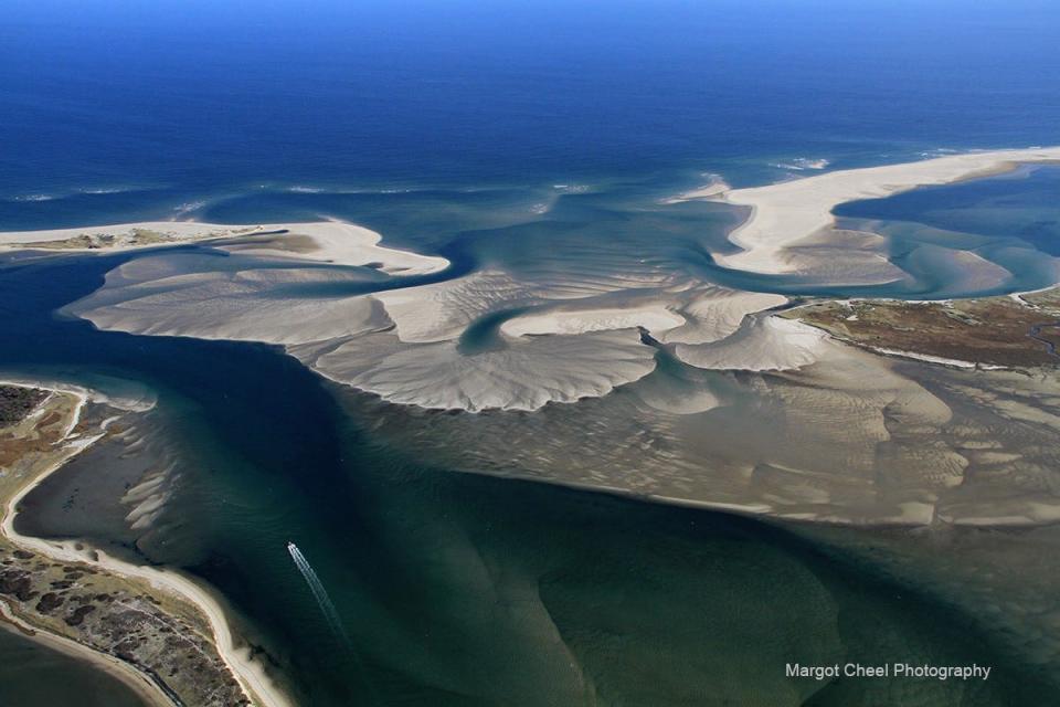 Margot Cheel's breathtaking photo she captured in a plane of the Cape Cod landscape.