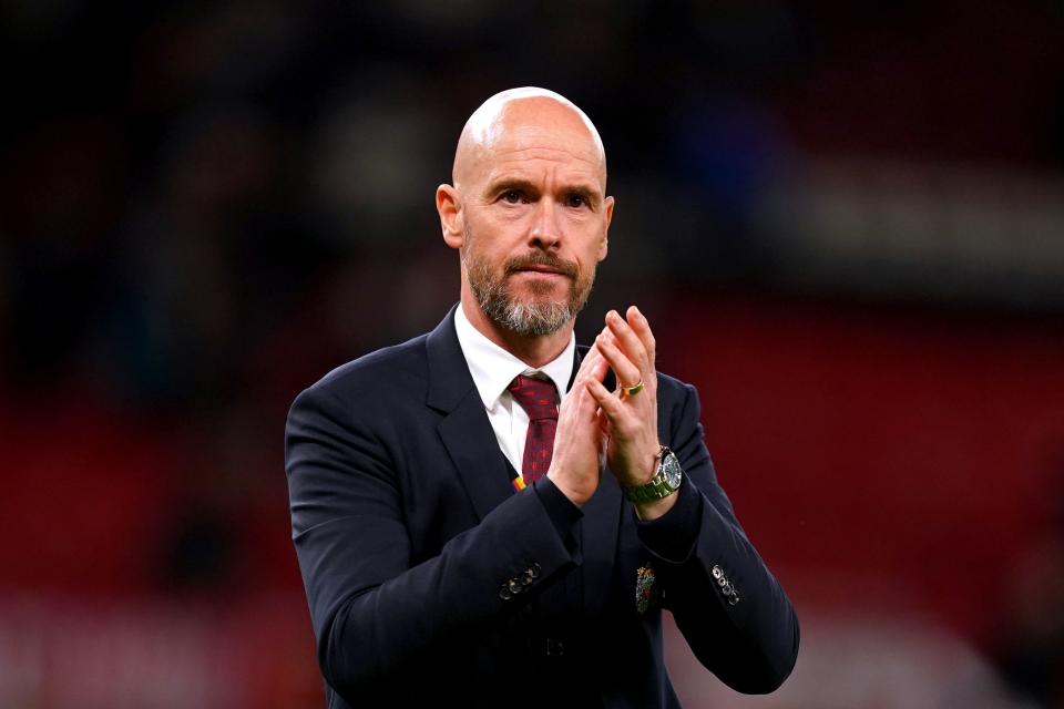 Manchester United manager Erik ten Hag is gearing up for the FA Cup final (Martin Rickett/PA). (PA Wire)