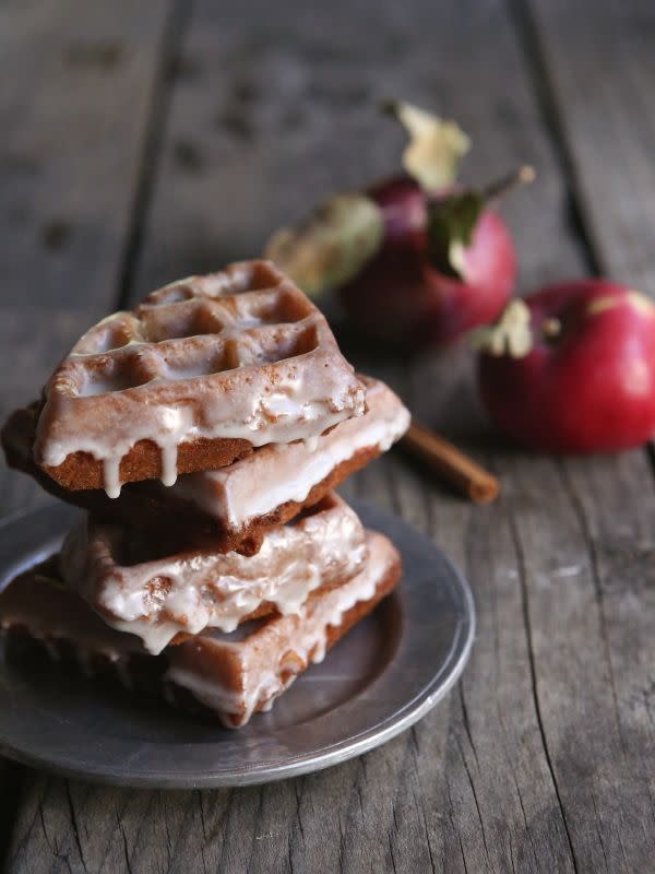 Apple Fritter Waffles