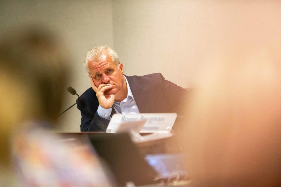 Commissioner Doug Zylstra sits during the board of commissioners meeting Tuesday, June 27, 2023, at the Ottawa County Offices in West Olive. 