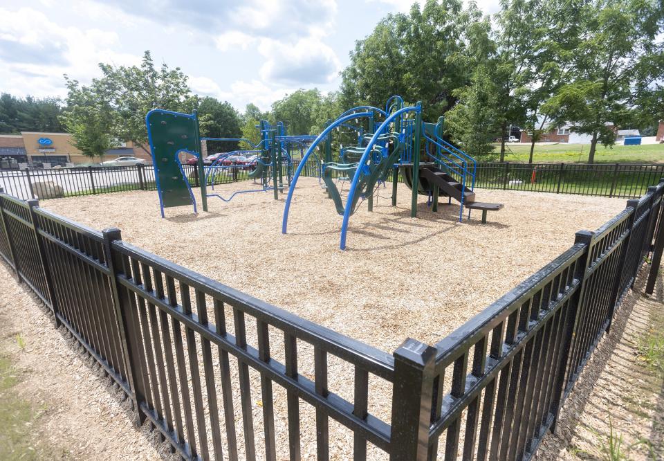 Adjoining the Plain Township amphitheater is a playground constructed in June for nearly $55,000, funded nearly entirely by a Visit Canton grant.